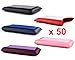 LIQUIDATION 50pc Wholesale PU Leather Pouch Case Cover for Apple Iphone 4 / 4S - (Black, Pink, Blue, Purple, Red)