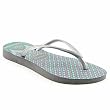 Havaianas Slim Prisma Flip Flops Shoes Silver Womens