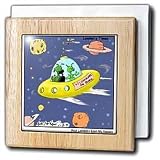 UFO Baby On Board - 6 Inch Tile Napkin Holder