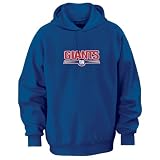 New York Giants Blue Tek Patch Hooded Sweatshirt