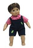 Navy Romper With Hot Pink Shirt. Fits 15