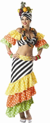 Sexy Womens Carmen Miranda Costume Cha Cha Chiquita Latin Dress Fruit ... Sexy Womens Carmen Miranda Costume Cha Cha Chiquita Latin Dress Fruit ...