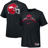 Nike Arkansas Razorbacks Black 2008 Practice T-shirt