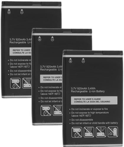 Replacement Battery for Pantech PBR-46A / PBR-C740 / BTR8B / BTR8 / 5HTP0282B0A / BLI-1093-.7 (3-Pack, Bulk Packaging)