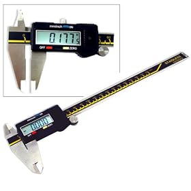 STAINLESS STEEL 6 LARGE Display Digital Caliper - Instant SAE Metric Conversion by Neiko Tools