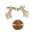 Quartz Cufflinks 01 Stone Business Pyramid Clear Silver Brass Crystal Healing Fashion