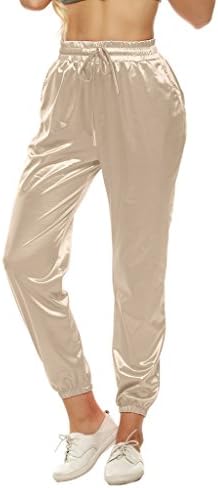 Coloroo Women's Silk Harem Yoga Palazzo Casual Pants