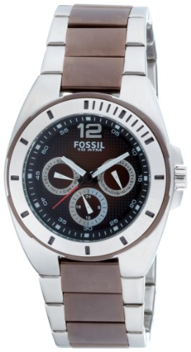 Fossil Herren-Armbanduhr Analog Edelstahl mehrfarbig Blue Sport BQ9285
