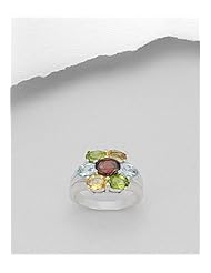 Citrine Ring In 92.5 Sterling Silver