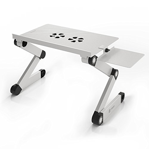 Pwr+ portable laptop-table-stand with mouse pad fully a…