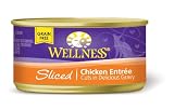 Wellness Canned Cat Food, Sliced Chicken Entree, 24-Pack of 3 oz. Cans