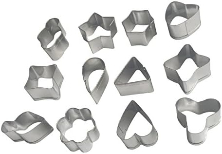YeMarket 12 Pieces Stainless Steel Cookie Cutters Biscuit Mold Set