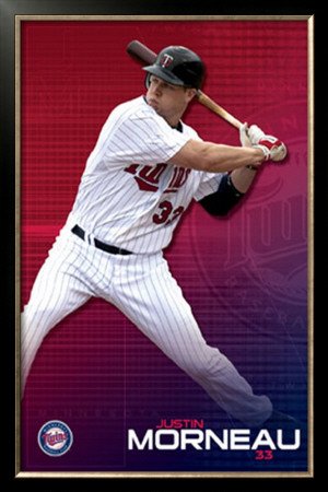 Minnesota Twins - Justin Morneau Framed Poster Print, 25x37