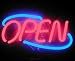 NEON OPEN Leuchtreklame SEHR HELL Neonreklame 2farbig
