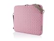 Powder Pink/Khaki Quilted Carrying Case 15.4In