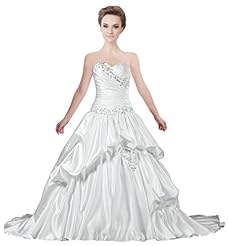 A-line Corset   Waistline Satin Sweetheart Vintage Ruched Beaded  Dress