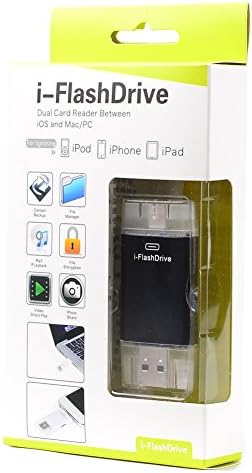 Aizbo New i-Flash Drive For adding extra storage For iPhone 6 5S 5 iPad iPod accessory(Black)