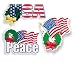 Patriotic Christmas Holiday CAR Magnets! 8