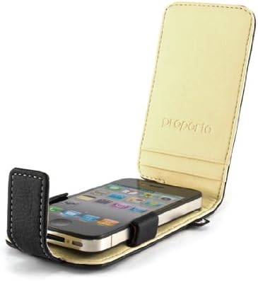 Proporta Leather Style iPhone 4S Flip Case Protective Cover for iPhone 4S and iPhone 4 with Lifetime Warranty