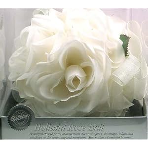wedding reception decoration ideas, rose kissing ball
