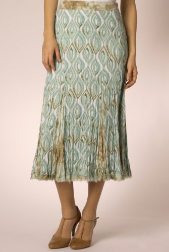 Per Una Aqua Swirl Skirt clothing