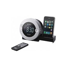 Sony ICFC7IP Clock Radio for iPod - Silver
