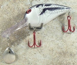 Jlvlures Deep Crankbait Silver Shad : Diver Lures JLV Freshwater Smallmouth Steelhead Pike Salmon Trout