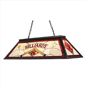 4 Light Tiffany Game Room Lighting - Multi-Colored