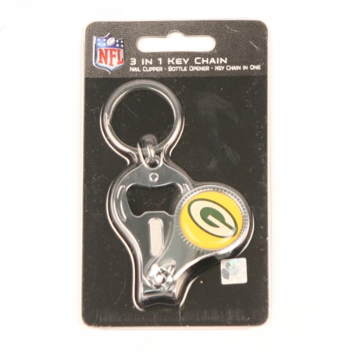 Green Bay Packers 3-in-1 Key Chain / Bottle Opener / Nail Clipper