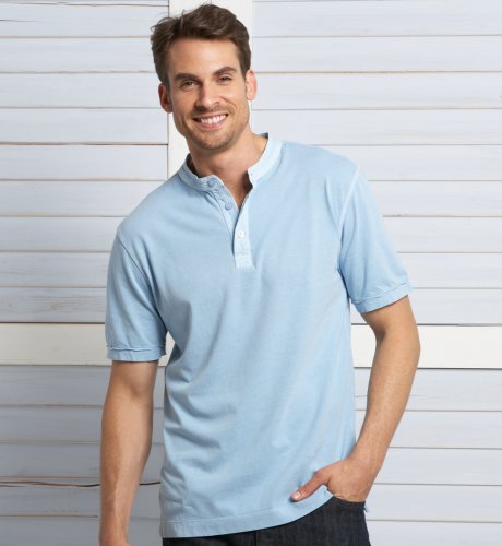 Blue Harbour North Coast Pure Cotton Henley Neck Top