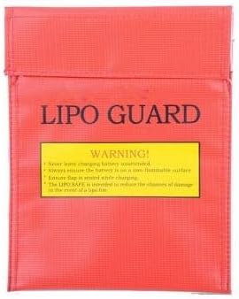 Model Lipo-Battery Increase Explosion-Proof Bag 18X23cm Red