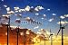 Wallmonkeys Peel and Stick Wall Decals - Wind Turbines Farm - 24