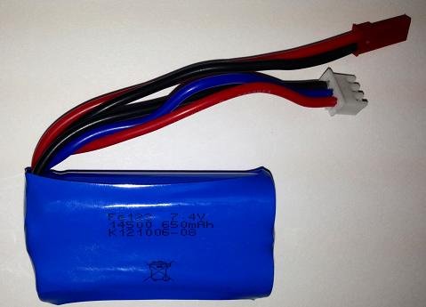 7.4V 650mAh Replacement Battery for HaktoysÂ® HAK678 17" Single Blade 3CH RC Helicopter and Other Compatible Helicopters