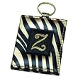 Monogram Letter Z Keychain with Mirror