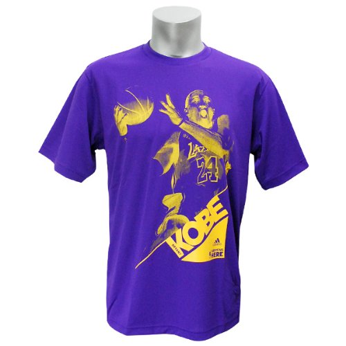 (アディダス)Adidas NBA レイカーズ #24 コービー・ブライアント Player S/S Tシャツ 2011 (パープル) - M