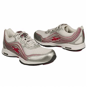 reebok womens easytone rush sf walking shoe pink ribbon white silver 75 m  more detail click!