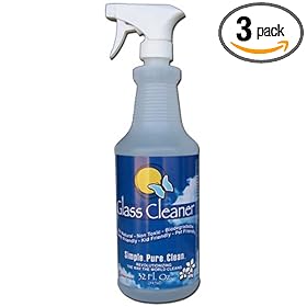 Seaside Naturals All Natural Glass Cleaner, 32-Ounce Bottles (Pack of 3)