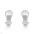 Earrings With 0.75ctw Genuine Super Clean Diamonds Beautifully Crafted in 18K White Gold. Total item weight 5.0g Length 17.5mm