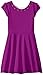 Lavender Big Girls' Cap Sleeve Fit and Flair with Bow Back Detail Dress