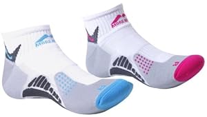 Womens 2 PAIR PACK More Mile cushioned SAN DIEGO Ladies running sock