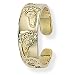9ct Toe Ring with Footprint Pattern