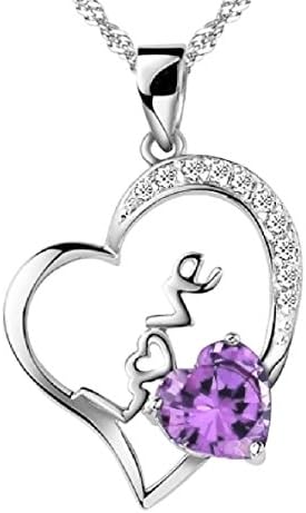 Love in Heart Sterling Silver Pendant Necklace