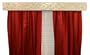 BCL Drapery Hardware 40AVAW Curtain Rod Valance, Acanthus Vine on Handcrafted Solid Steel Frame, Antique White, 40-Inch