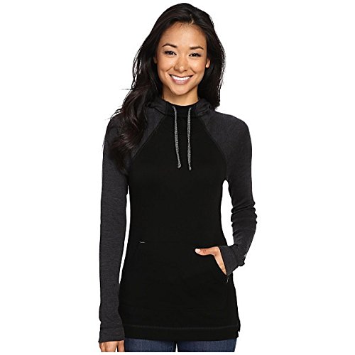 スマートウール アウター パーカ＆スウェット NTS Mid 250 Drape Neck Hoodie Black [並行輸入品]