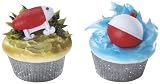 12 count - Fishing Lure and Bobber Cupcake Rings