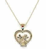 Disney Necklace - Be My Valentine - Mickey And Minnie Mouse Necklace Collier