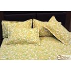 Mebelkart Fruit Blast Double Bedsheet with Four Pillow Covers