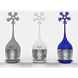 Ni•ce•Tea Solutions Snowflake Silicone Stainless Steel Loose Leaf Tea Infusers