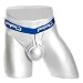 PPÜ C-Ring Jock - Jockstrap mit breitem Bund - ca. 4 cm - blau / weiß - Verschiedene Größen