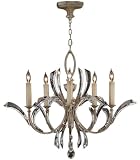 Fine Art Lamps 702240 5LT Chandelier Silver Beveled Arcs Transitional Indoor Lighting